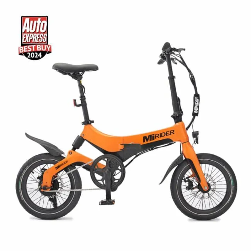 MiRiDER One Folding Electric Bike in Orange 