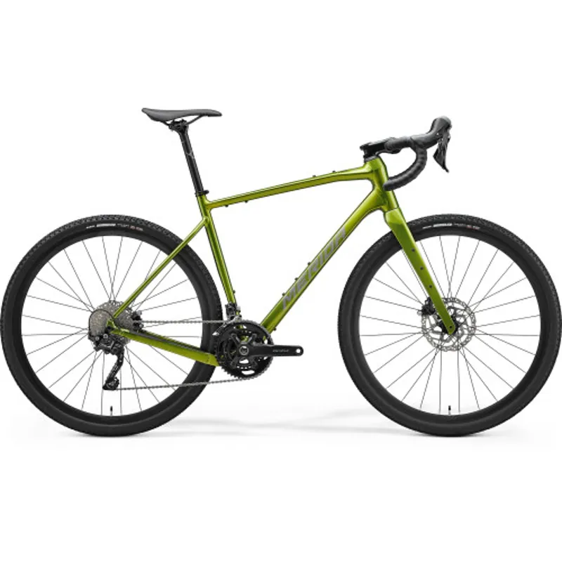 Merida Silex 400 Gravel Bike in Green Grey Black 2025