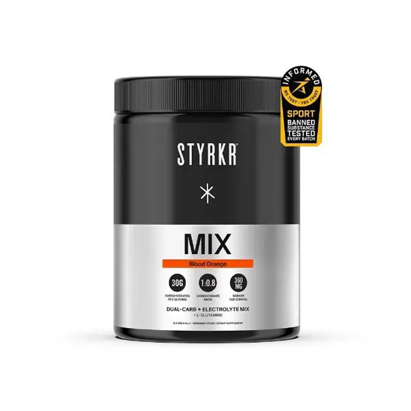STYRKR MIX+ Blood Orange: Dual-Carb + Electrolyte Mix  555g