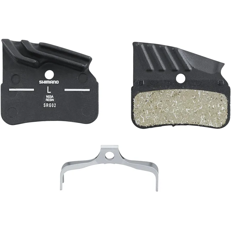Shimano N03A Disc Brake Pads - Alloy Back with Cooling Fins - Resin
