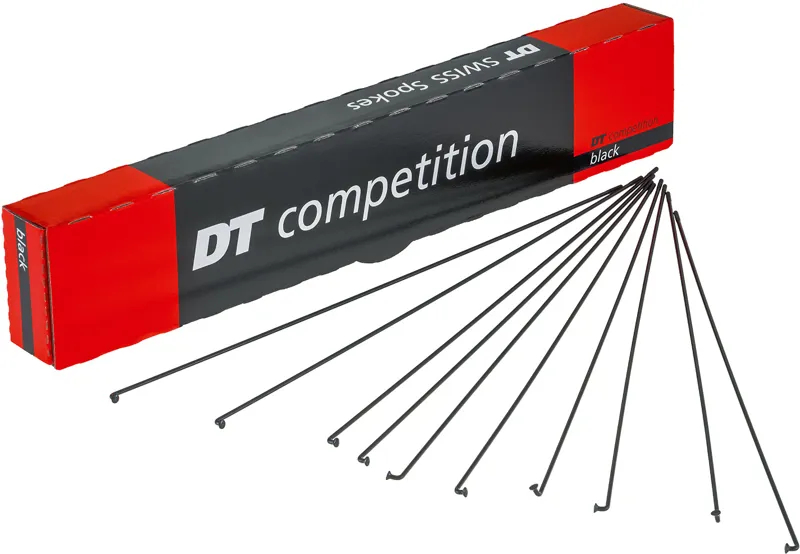 DT Swiss Competition Spokes - J Bend - Black - Pack of 10