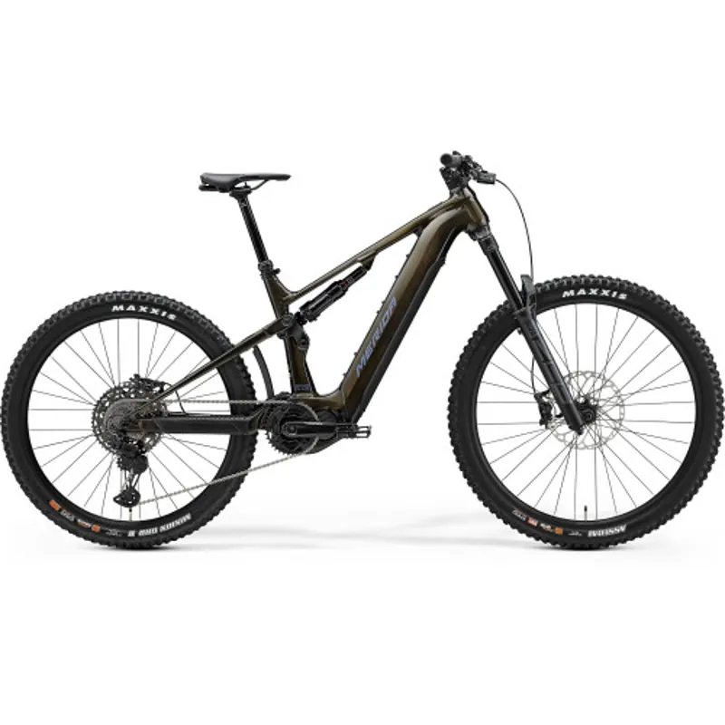 Merida eOne-Sixty 875 Full SUS EMTB in Gold Grey 2025