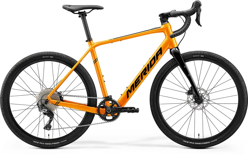 Merida eSilex+ 600 Electric Gravel BIke in Orange