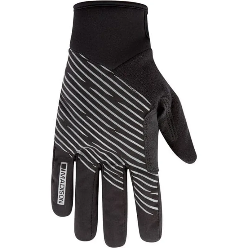 Madison Stellar Youth Reflective Waterproof Thermal Gloves in Black