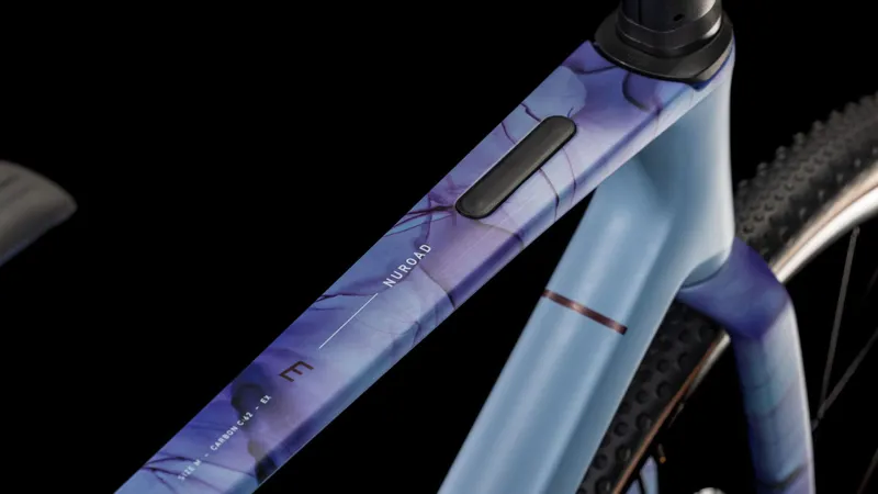 Cube Nuroad c:62 Ex Carbon Gravel Bike in Pigeon Blue Art 2025-1