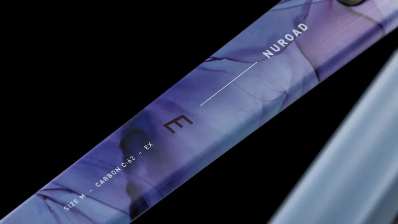 Cube Nuroad c:62 Ex Carbon Gravel Bike in Pigeon Blue Art 2025-2