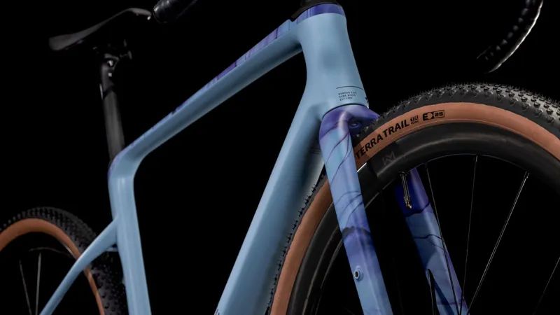 Cube Nuroad c:62 Ex Carbon Gravel Bike in Pigeon Blue Art 2025-4