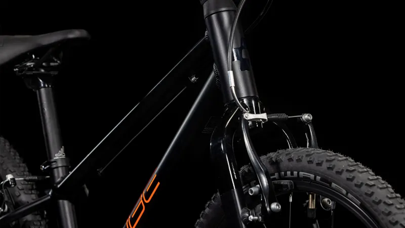 Cube Numove 180 2025 18 Inch Wheel Kids Bike in Black and Orange-3