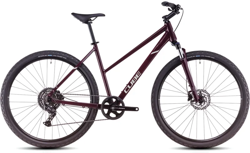 Cube Nature One Hybrid Bike in Amarone/Lunar-1