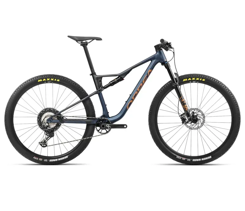 Orbea Oiz H30 Mountain Bike In Moondust Blue Leo Orange