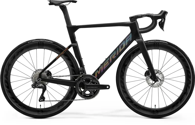 Merida Reacto 8000 Road Bike In Silk Black/Glossy Dark Silver