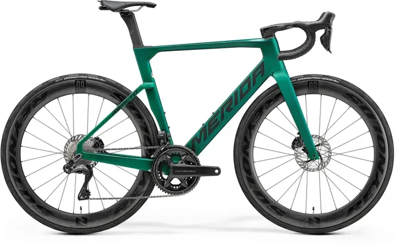 Merida Reacto 8000 Ultegra Di2 Road bike in Green Black 2025