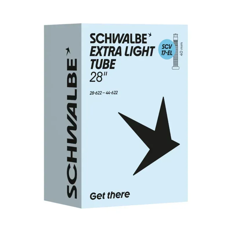 Schwalbe SCV17 Clik Valve 700c Extra Light Tube in Light Blue-1