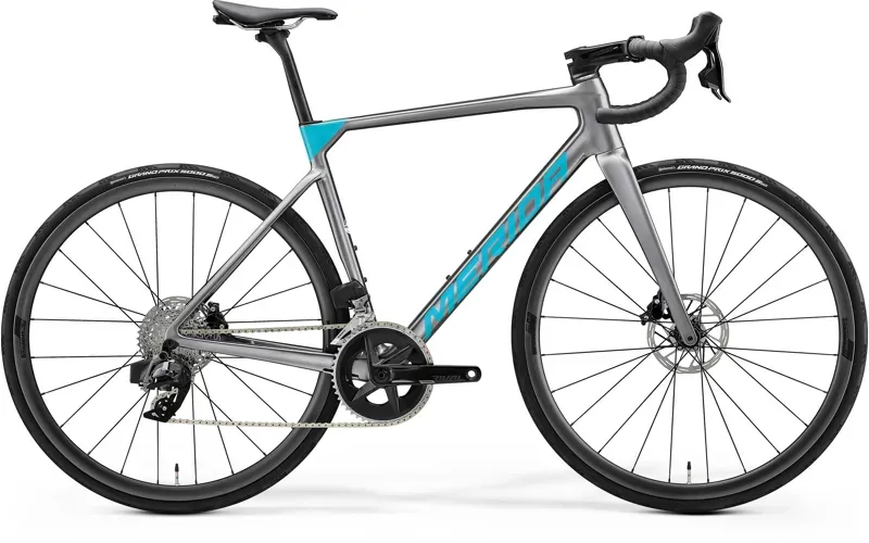 Merida Scultura 7000 Road Bike In Grey/Teal 2024