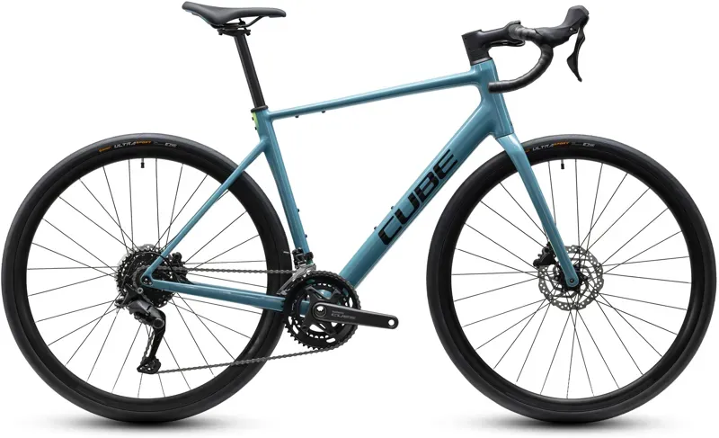Cube Attain Pro Road Race Bike in Surf Blue/Black