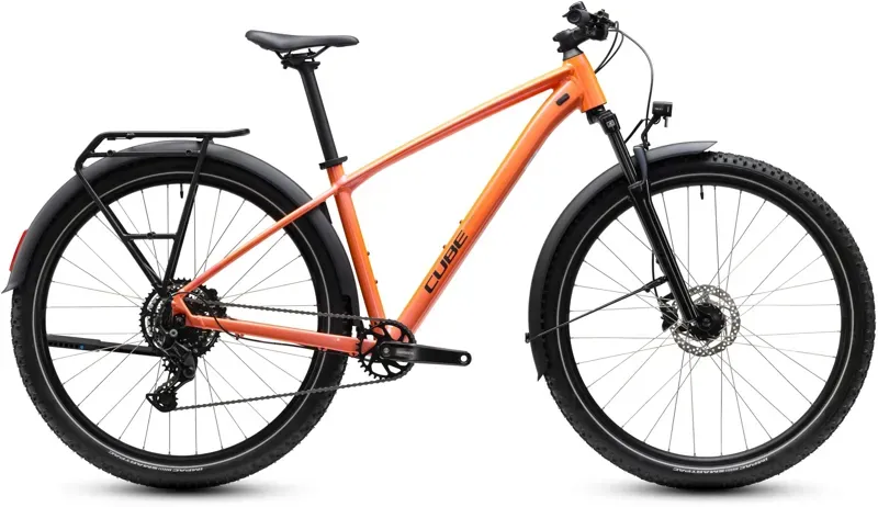Cube Aim ONE FE Mountain Bike in Salmon/Black
