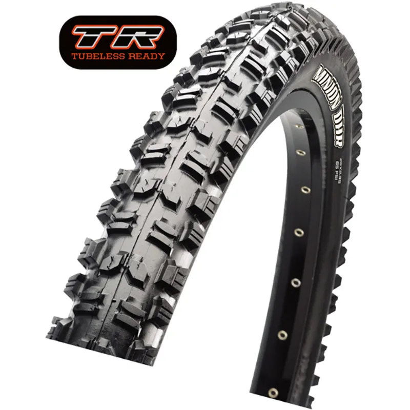 Maxxis Minion DHR II 3C MaxxGrip DoubleDown Tubeless Tyre in Black