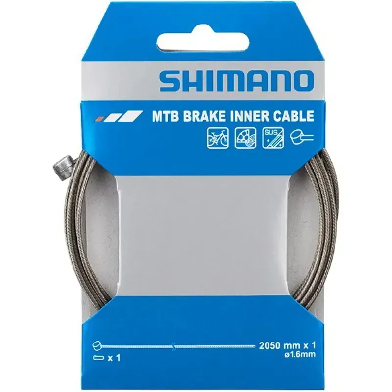 Shimano XTR MTB St. Steel Brake Inner Cable 1.6x2050mm in Silver-1